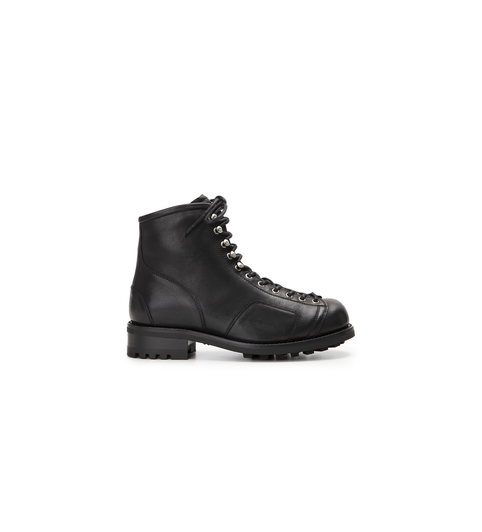 Lace-up biker boot Offroad Grained 