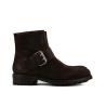 Hyrod Strap Boots - Cuir Velours - Truffe