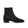 Zipped boot Alfredo - Suede leather - Dark grey