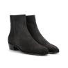 Zipped boot Alfredo - Suede leather - Dark grey