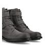 Zipped boot with double buckle Hyrod -  - Dark grey