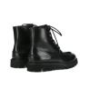 Lace-up boot James - Smooth calf leather/Suede leather - Black