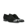 Derby Romain - Patent suede leather - Black