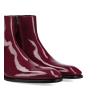 Zipped boot Romain - Patent leather - Bordeaux