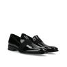 Slipper loafer Romain - Patent leather/Gros-Grain Satin - Black