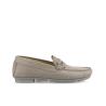 Armel Loafer - Suede snake print leather - Taupe