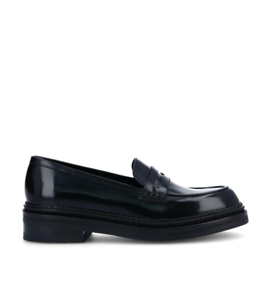 Jackson Loafer - Glazed leather - Black