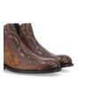 Chelsea boot - Axel - Snake print leather - Chestnut