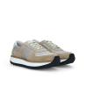 Sneaker - Lauda - Suede leather/Canvas/Smooth calf leather - Beige/Grey