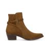 Jodhpur zipped boot with buckle - Clint - Suede leather - Chestnut