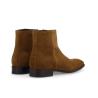 Zipped boot - Romain - Suede leather - Chestnut