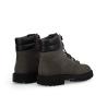 Lace-up hiking boot - Cross - Suede leather/Nappa leather - Charcoal grey