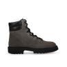 Lace-up hiking boot - Cross - Suede leather/Nappa leather - Charcoal grey