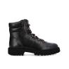 Lace-up hiking boot - Cross - Box calf leather/Nappa leather - Black