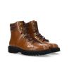 Lace-up hiking boot - Cross - Matt smooth calf leather/Nappa leather - Toffee