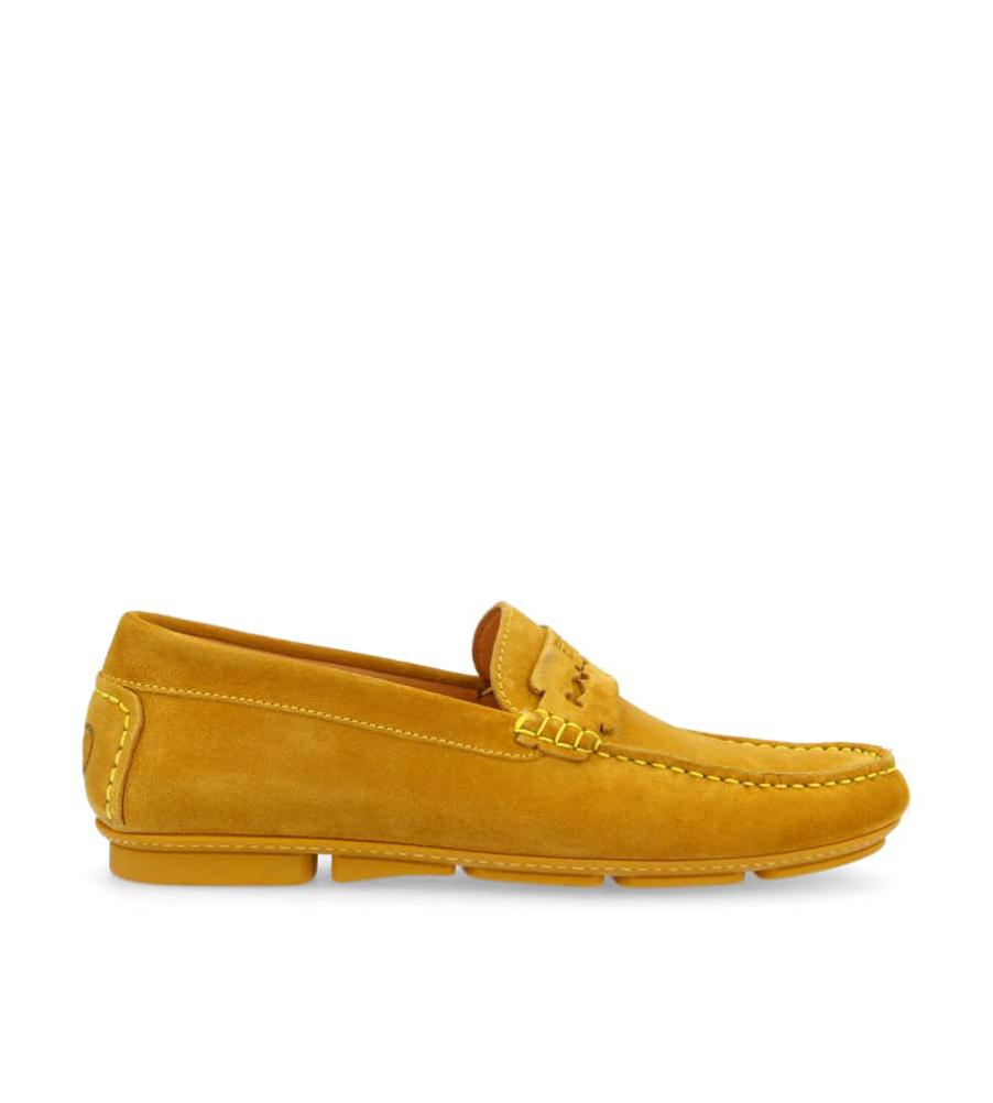 Loafer - Armel - Suede leather - Mustard