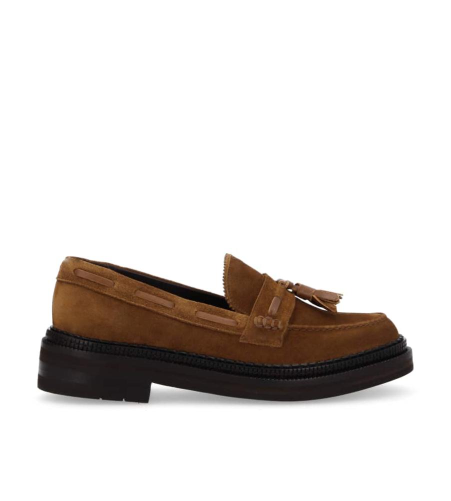 Loafer - Jackson - Suede leather - Cocoa