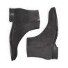 Zipped boot - Romain - Suede leather - Dark grey