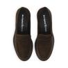 Loafer - Jackson - Suede leather - Dark brown