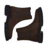 Chelsea boot - Cross - Suede leather - Dark brown