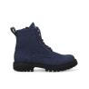 Other image of Lace up zipped boot with buckles - Cross - Denim - Blue
